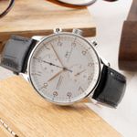 IWC Portuguese Chronograph IW371401 (2006) - Zilver wijzerplaat 41mm Staal (2/8)