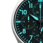 IWC Pilot Chronograph IW388108 (2022) - Zwart wijzerplaat 41mm Titanium (3/6)