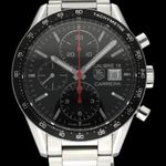 TAG Heuer Carrera Calibre 16 CV201AK (2016) - Black dial 41 mm Steel case (1/8)