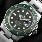 Rolex Submariner Date 116610LV (2013) - Groen wijzerplaat 40mm Staal (3/8)