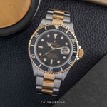 Rolex Submariner Date 16613 (2008) - Black dial 40 mm Gold/Steel case (3/8)