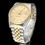 Rolex Datejust 36 16233 (1990) - Champagne dial 36 mm Gold/Steel case (2/8)