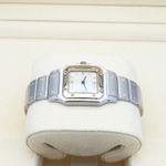 Cartier Santos Galbée 1567 (Unknown (random serial)) - White dial 24 mm Gold/Steel case (3/8)