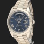 Rolex Day-Date 40 228239 (2019) - Blue dial 40 mm White Gold case (1/8)