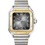Cartier Santos W2SA0030 (2025) - Grey dial 39 mm Gold/Steel case (1/1)