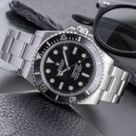 Rolex Submariner No Date 124060 (Unknown (random serial)) - Black dial 41 mm Steel case (2/8)