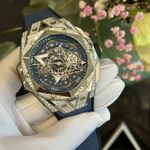 Hublot Big Bang Sang Bleu 418.NX.5107.RX.1604.MXM20 (2023) - Blauw wijzerplaat 45mm Titanium (1/8)
