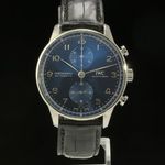 IWC Portuguese Chronograph IW371606 (2020) - Blue dial 41 mm Steel case (4/9)