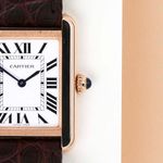 Cartier Tank Solo W5200024 (2019) - Zilver wijzerplaat 31mm Roségoud (5/8)