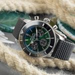 Breitling Superocean Heritage II Chronograph AB01621A1L1S1 (2020) - Green dial 44 mm Steel case (2/8)