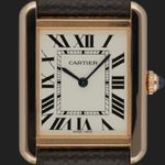 Cartier Tank Solo W5200024 (2019) - Zilver wijzerplaat 31mm Roségoud (2/8)