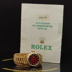 Rolex Lady-Datejust 69178 (1988) - Red dial 26 mm Yellow Gold case (4/6)