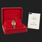 Rolex Lady-Datejust 79173 (2001) - Champagne dial 26 mm Gold/Steel case (8/8)