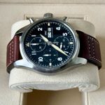 IWC Pilot Spitfire Chronograph IW387903 (2020) - Zwart wijzerplaat 41mm Staal (5/7)