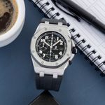 Audemars Piguet Royal Oak Offshore Chronograph 26020ST (2005) - Black dial 42 mm Steel case (1/8)
