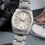 Rolex Air-King 114234 (Unknown (random serial)) - Silver dial 34 mm Steel case (1/8)