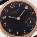 Patek Philippe Calatrava 5026R (Unknown (random serial)) - Black dial 34 mm Rose Gold case (7/8)