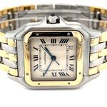 Cartier Panthère 183949 (1990) - White dial 27 mm Gold/Steel case (2/8)