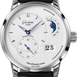 Glashütte Original PanoMaticLunar 1-90-02-42-32-61 (2024) - Zilver wijzerplaat 40mm Staal (1/8)