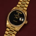 Rolex Day-Date 36 18038 (1988) - Zwart wijzerplaat 36mm Geelgoud (3/8)