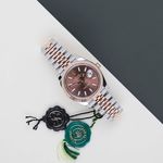 Rolex Datejust 41 126331 (2023) - Brown dial 41 mm Gold/Steel case (2/8)