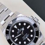 Rolex Submariner No Date 114060 (2017) - Zwart wijzerplaat 40mm Staal (3/8)