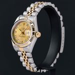 Rolex Lady-Datejust 79173 (2000) - Champagne wijzerplaat 26mm Goud/Staal (4/8)