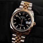 Rolex Datejust 36 116233 (2019) - Black dial 36 mm Gold/Steel case (1/8)