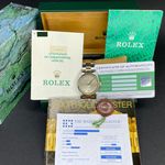 Rolex Oyster Perpetual 34 14203 (1995) - Grey dial 34 mm Gold/Steel case (2/8)