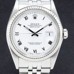 Rolex Datejust 36 16014 (1987) - White dial 36 mm Steel case (1/7)