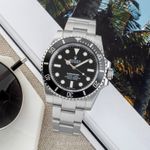 Rolex Submariner No Date 114060 (Onbekend (willekeurig serienummer)) - Zwart wijzerplaat 40mm Staal (3/8)