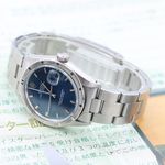 Rolex Oyster Perpetual Date 1501 (Unknown (random serial)) - Blue dial 34 mm Steel case (5/8)