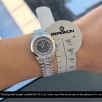 Rolex Lady-Datejust 69166 (1997) - Blue dial 26 mm Platinum case (2/8)