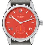 NOMOS Club Campus 723.GB (2025) - Red dial 39 mm Steel case (1/1)