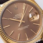 Rolex Datejust 36 16018 (1979) - Brown dial 36 mm Yellow Gold case (3/8)