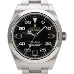 Rolex Air-King 116900 (2019) - Black dial 40 mm Steel case (1/8)