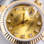 Rolex Lady-Datejust 69173 (1991) - Champagne dial 26 mm Gold/Steel case (2/8)