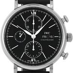 IWC Portofino Chronograph IW391029 (2025) - Black dial 42 mm Steel case (1/5)
