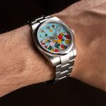 Rolex Oyster Perpetual 41 124300 (2024) - Turquoise dial 41 mm Steel case (6/7)