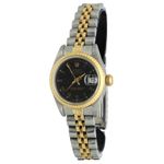 Rolex Lady-Datejust 69173 (1985) - Zwart wijzerplaat 26mm Goud/Staal (1/6)