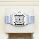 Cartier Santos Galbée 1567 (Unknown (random serial)) - White dial 24 mm Gold/Steel case (5/8)
