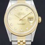 Rolex Datejust 36 16233 (2000) - Gold dial 36 mm Gold/Steel case (1/7)