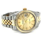 Rolex Datejust 36 16013 (1977) - Champagne dial 36 mm Gold/Steel case (2/8)