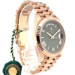 Rolex Day-Date 40 228235 (2017) - Green dial 40 mm Rose Gold case (5/5)