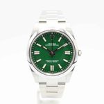 Rolex Oyster Perpetual 41 124300 (2024) - Groen wijzerplaat 41mm Staal (1/7)