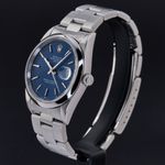 Rolex Oyster Perpetual Date 15200 (1996) - Blue dial 34 mm Steel case (4/8)