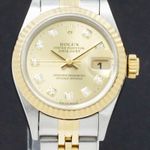 Rolex Lady-Datejust 69173 (1996) - Gold dial 26 mm Gold/Steel case (1/7)