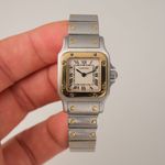 Cartier Santos Galbée 1567 (2000) - Champagne dial 35 mm Gold/Steel case (6/8)