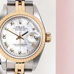 Rolex Lady-Datejust 69173 (1999) - Pearl dial 26 mm Gold/Steel case (5/7)