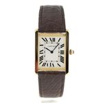 Cartier Tank Solo W5200004 (2013) - Silver dial 35 mm Yellow Gold case (1/6)
